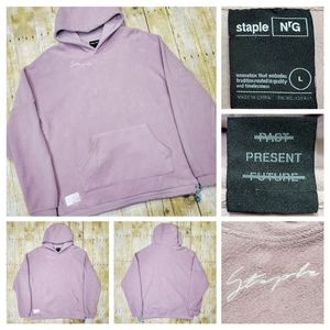 Staple Pigeon NrG Reverse Fleece Hoodie Pre-owned EUC Men's L Inside Out Style